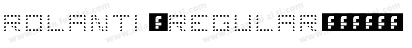 Rolanti 4 Regular字体转换